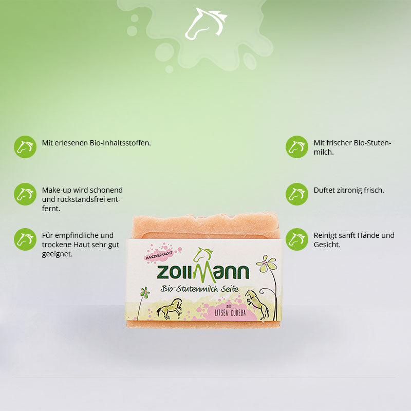Winterangebot Bio-Stutenmilch Seife Litsea Cubeba 3 +1