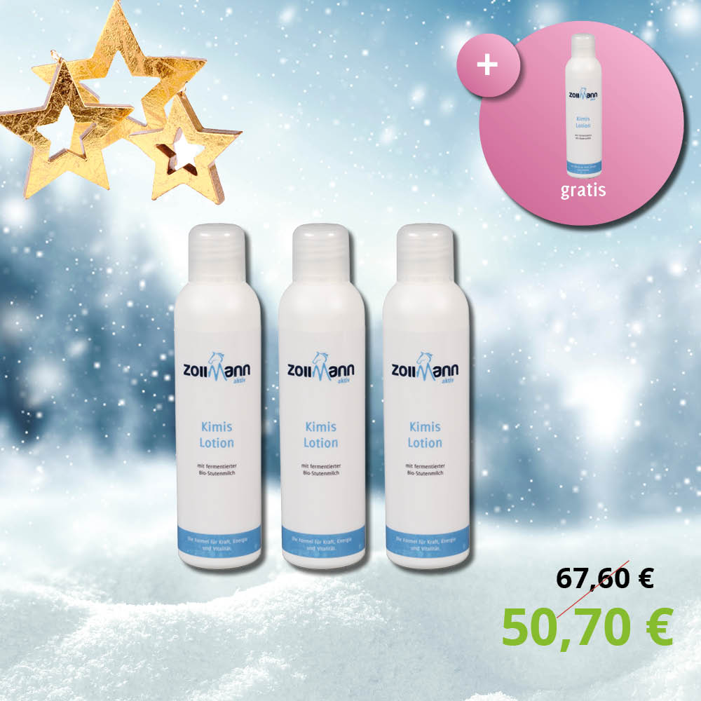 Winterangebot Kimis-Lotion 3 + 1