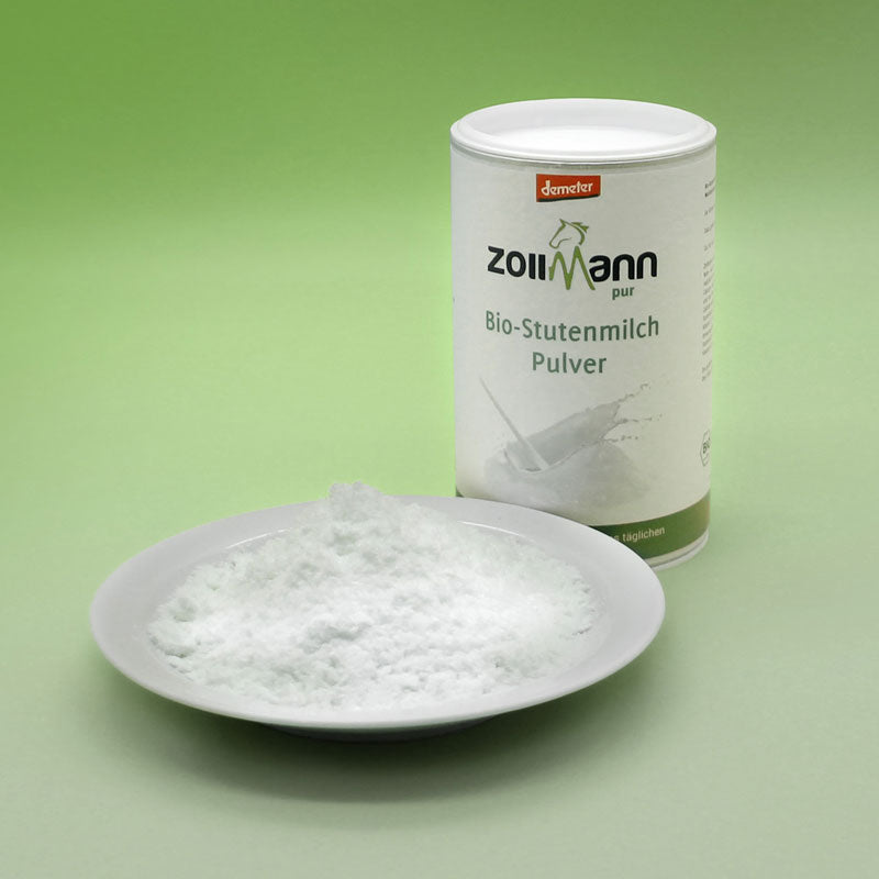 Winterangebot Bio-Stutenmilch Pulver 6 x 100g  Vorteilspack +1x Bio-Stutenmilch Creme gratis